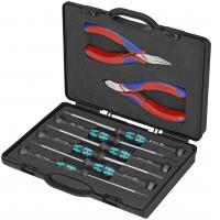 00 20 18 Elektronikai fogó-tok elektronikus alkatrészeken végzendő munkákra alkalmas szerszámokkal 205 mm